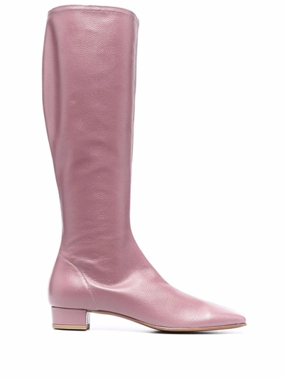 By Far Edie Knee length Boots In Pink ModeSens