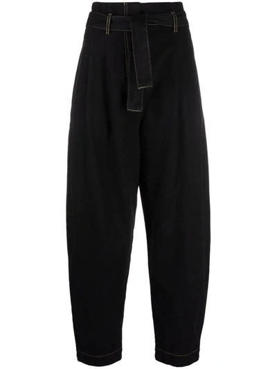 Shop Wandering Black High Waisted Tapered Jeans In Nero