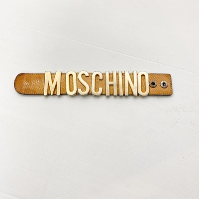 Pre-owned Moschino Bracelet In Beige