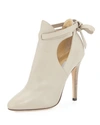 JIMMY CHOO Marina Leather Cutout Bootie, Marble