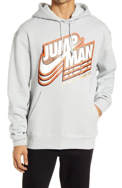 Jordan Jumpman Nba Champs Hoodie In Grey Fog | ModeSens
