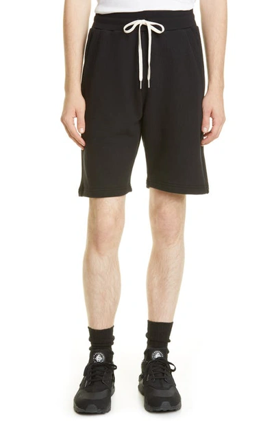 Shop John Elliott Crimson Drawstring Shorts In Black