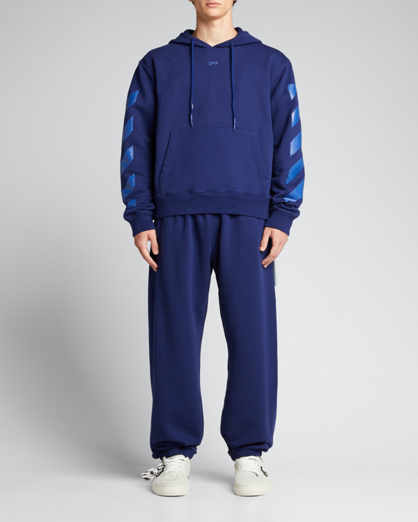 OFF-WHITE Rubber Arrow Sweatpants Blue