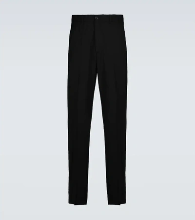 Shop Our Legacy Chino 22 Virgin Wool Pants In Black Worsted Wool