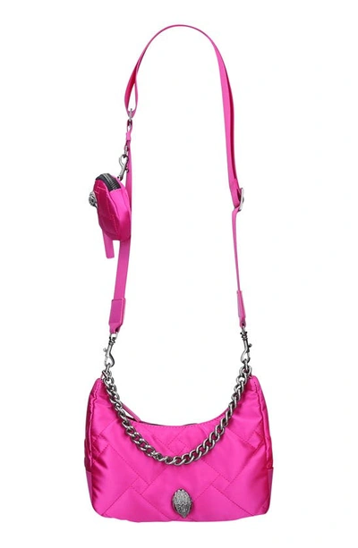 Shop Kurt Geiger Quilted Crossbody Bag In Bright Pink