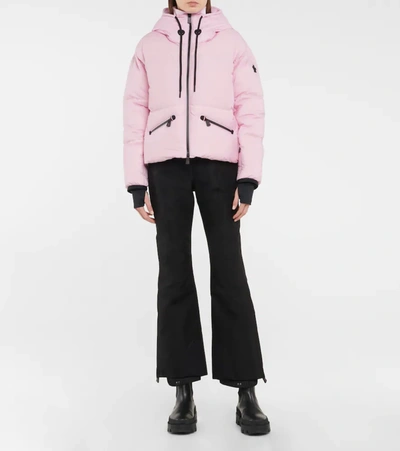 Shop Moncler Allesaz Hooded Down Jacket In Pink