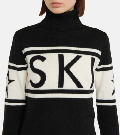 Shop Perfect Moment Schild Wool Turtleneck Sweater In Black