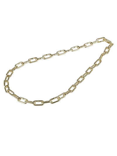 Shop Bottega Veneta Cable Link Necklace In Gold