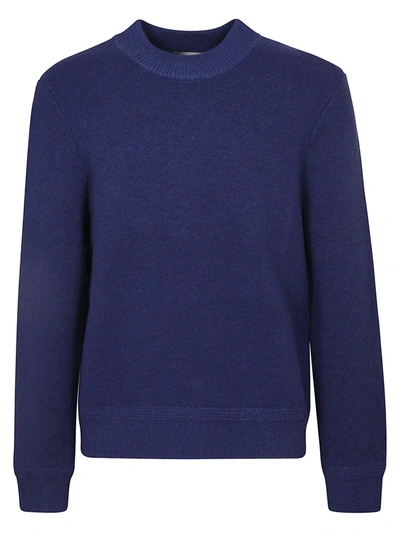 Shop Isabel Marant Miller Ribbed Knitted Jumper In Blue