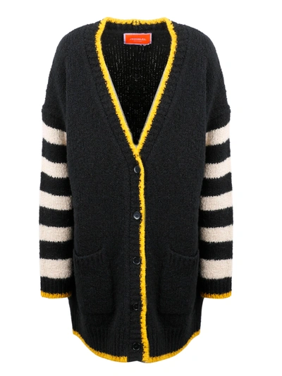 Shop La Doublej Bowling Knit Cardigan In Black