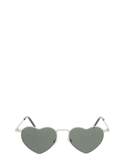 Shop Saint Laurent Eyewear New Wave Sl 301 Lou Lou Sunglasses In Silver