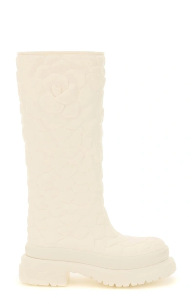Shop Valentino Atelier 03 Rose Edition Boots In White