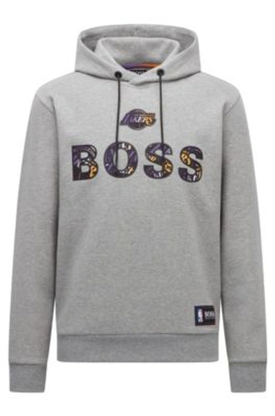 BOSS - BOSS & NBA cotton-blend zip-up hoodie