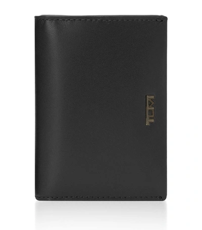 Shop Tumi Leather Nassau Bifold Card Holder In Black