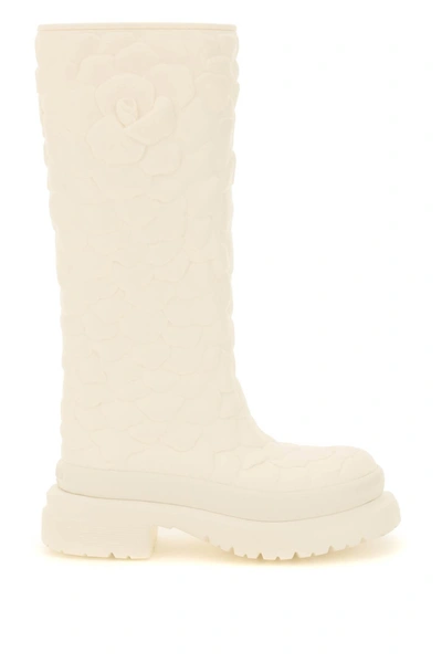 Shop Valentino Garavani Atelier Shoes 03 Rose Edition Boots In White
