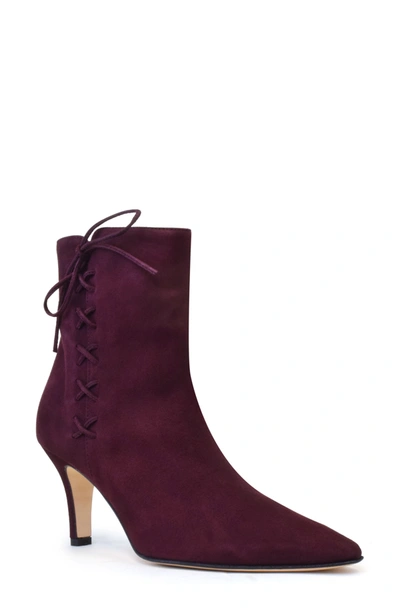 Shop Amalfi By Rangoni Isolde Pointed Toe Bootie In Burgundy Suede