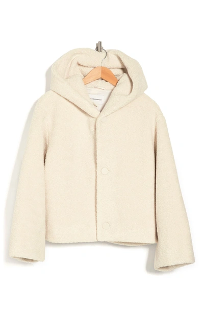 Shop Club Monaco Cropped Teddy Coat In White