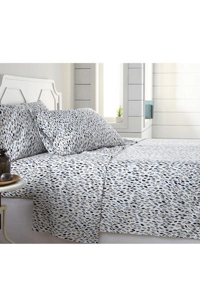 Southshore Fine Linens California King Sized Modern Printed Sheet Set In Botanical Forest White/grey