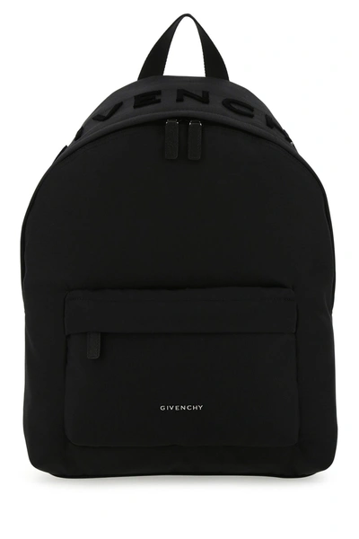 Shop Givenchy Black Fabric Essential Backpack  Black  Uomo Tu