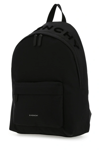 Shop Givenchy Black Fabric Essential Backpack  Black  Uomo Tu