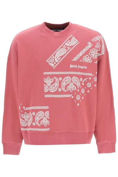 Shop Palm Angels Bandana Print Sweatshirt In Mixed Colours