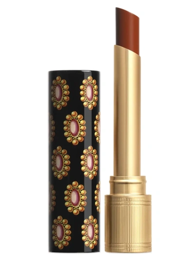 Shop Gucci Rouge De Beauté Brilliant Shine Glow And Care Lipstick In Pattern