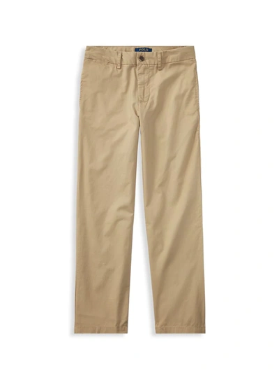 Shop Polo Ralph Lauren Little Boy's & Boy's Flat Front Pants In Khaki
