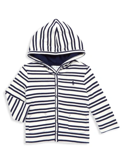 Shop Polo Ralph Lauren Baby Boy's Reversible Striped Jacket In Navy
