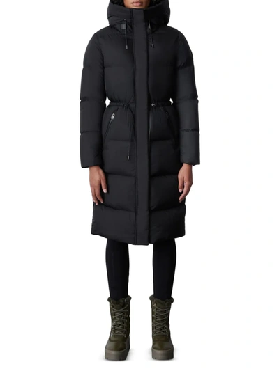 Shop Mackage Women's Ishani Down Quilted Parka In Black