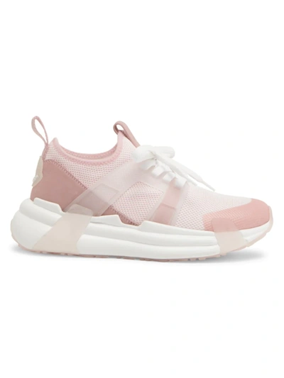 Shop Moncler Women's Lunarove Low-top Sneakers In Pink