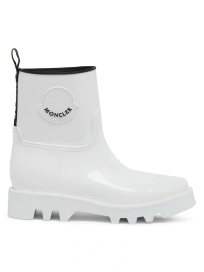 Shop Moncler Women's Ginette Short Rain Boots In White