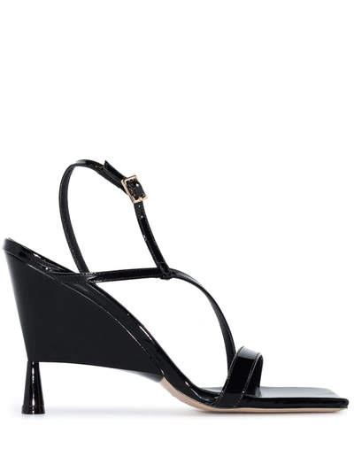 Shop Gia Borghini X Rhw Rosie 5 100mm Leather Sandals In Black