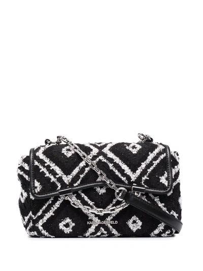 Shop Karl Lagerfeld K/karl Seven Soft Crossbody Bag In Black