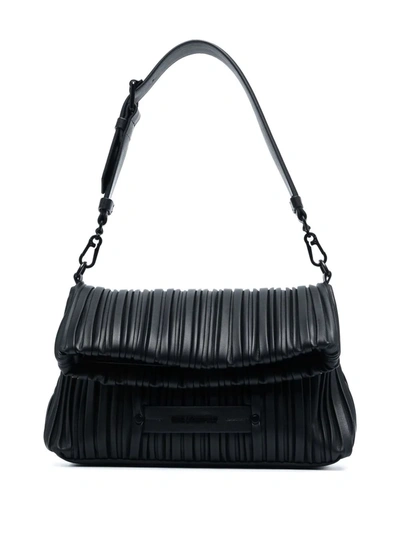 Shop Karl Lagerfeld K/kushion Small Folded Tote In Black