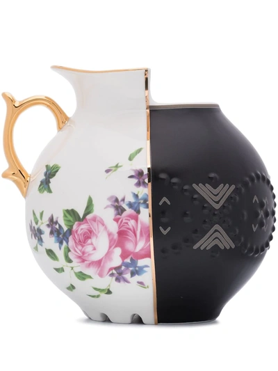 Shop Seletti Lfe Hybrid Vase In Black