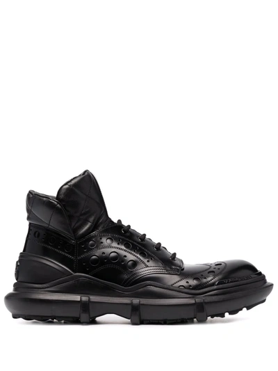 Shop Dolce & Gabbana Brogue-style Boots In Black