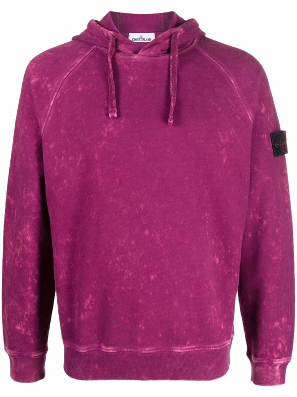 Stone Island Compass Badge logo hoodie - Pink