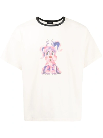 Shop We11 Done Graphic Print T-shirt In White