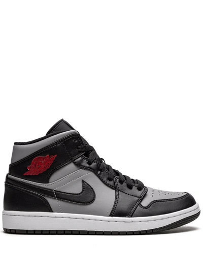 Shop Jordan Air  1 Mid "shadow Red" Sneakers In Black