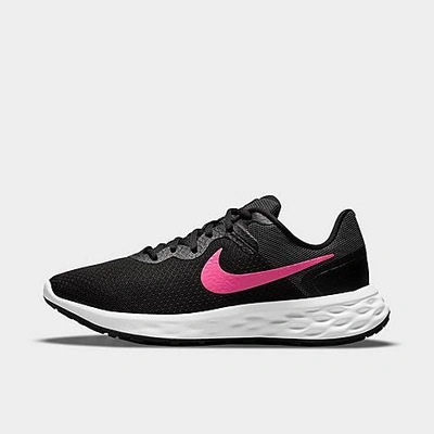 Shop Nike Women's Revolution 6 Next Nature Running Shoes In Black/hyper Pink/iron Grey