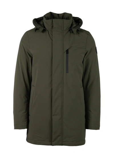 Shop Woolrich Mountain Stretch Parka Jacket In Green