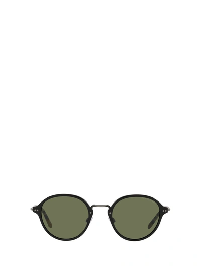 Shop Giorgio Armani Ar8139 Black Sunglasses