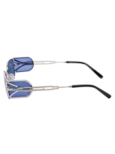 Shop Matsuda Sunglasses In Palladium White - Brushed Silver