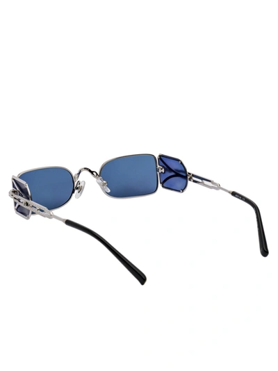 Shop Matsuda Sunglasses In Palladium White - Brushed Silver