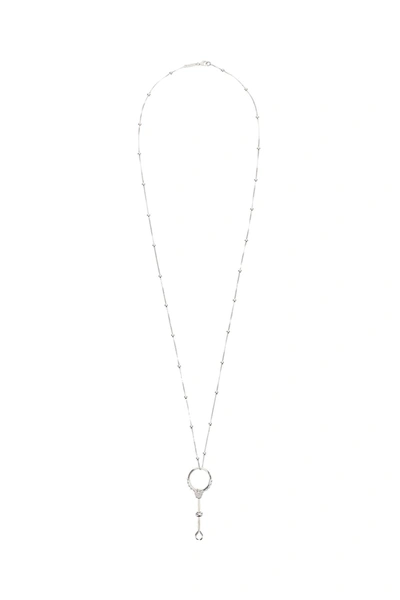 Shop Panconesi Holder Charm Necklace In Silver
