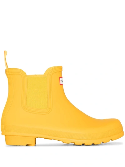 Shop Hunter Original Chelsea Boots In Yellow