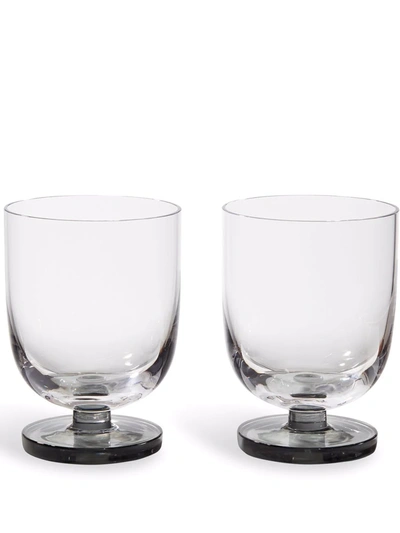 Shop Tom Dixon Puck Water Tumblers Set In Grey