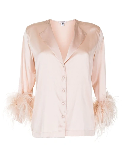 Shop Gilda & Pearl Camille Silk Pajama In Neutrals
