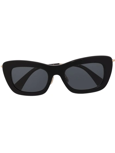 Shop Lanvin Cat-eye Tinted Sunglasses In Black
