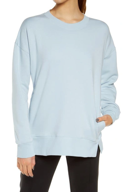 Zella Amazing Crewneck Sweatshirt In Blue Celestial